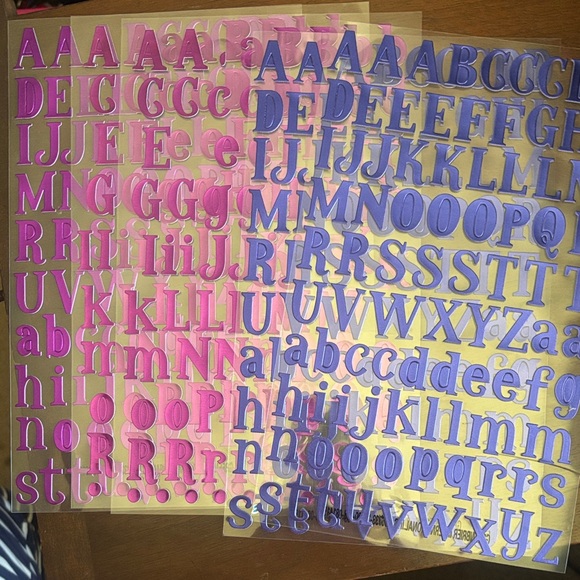 Colorful Alphabet Sticker Set - Picture 8 of 10